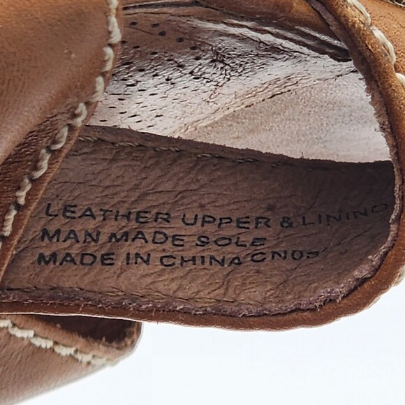 Corso Como Roxi Caramel Platform Wedge Sandals Size 7.5 - Picture 9 of 9